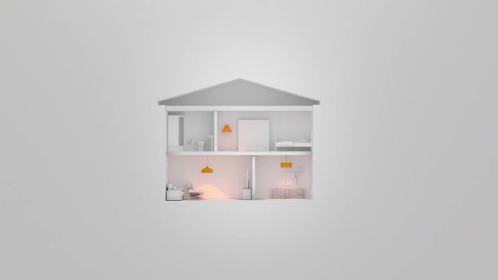 illustration d'une coupe verticale d'une maison