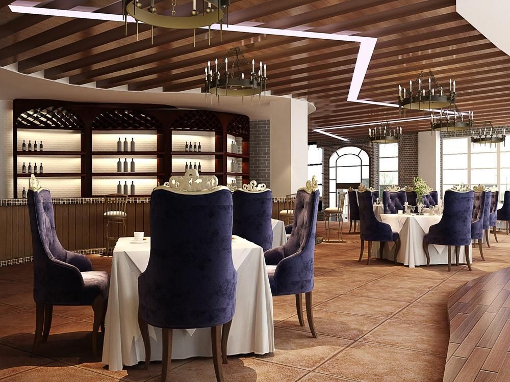 salle de restaurant avec des équipements domotiques
